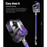 Devanti Stick Vacuum Cleaner Bagless Cordless 150W Purple - Flea Market