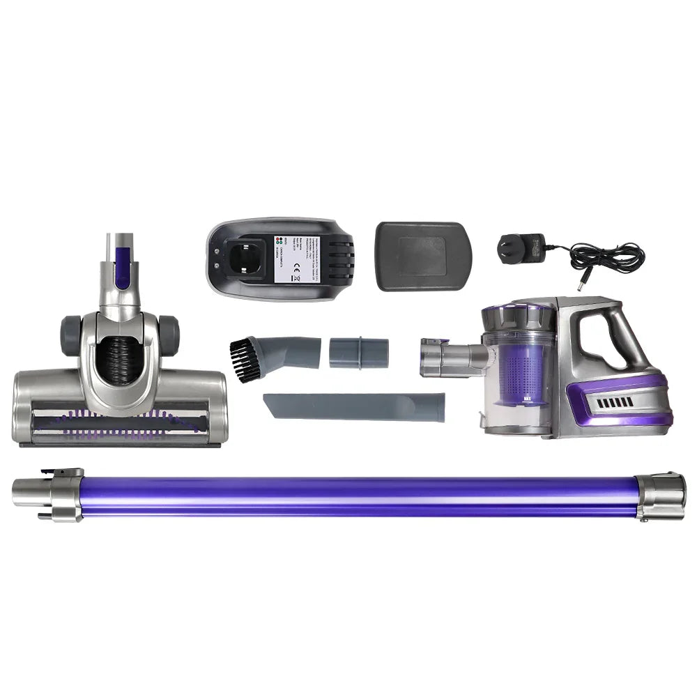 Devanti Stick Vacuum Cleaner Bagless Cordless 150W Purple - Flea Market