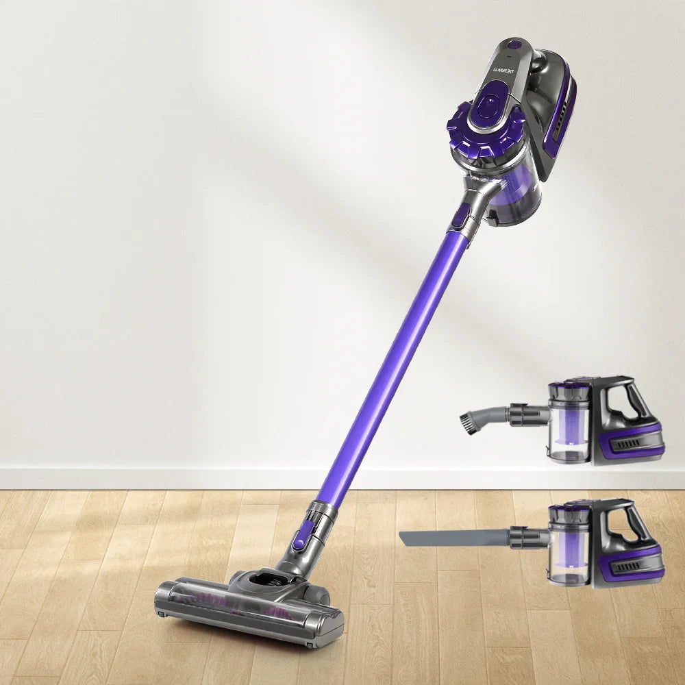 Devanti Stick Vacuum Cleaner Bagless Cordless 150W Purple - Flea Market