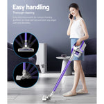 Devanti Stick Vacuum Cleaner Bagless Cordless 150W Purple - Flea Market