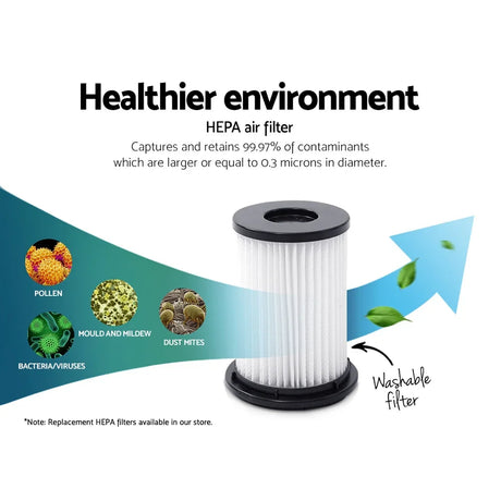 Devanti Stick Vacuum Cleaner Bagless Cordless 150W Purple - Flea Market