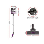 Devanti Stick Vacuum Cleaner Bagless Corded 500W Purple - Flea Market