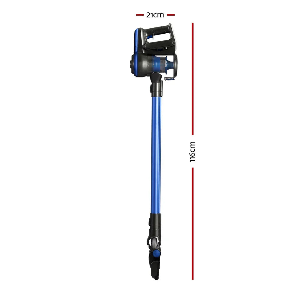 Devanti Stick Vacuum Cleaner Brushless Cordless 250W Blue - Flea Market