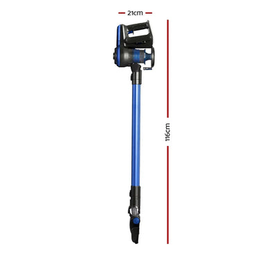 Devanti Stick Vacuum Cleaner Brushless Cordless 250W Blue - Flea Market