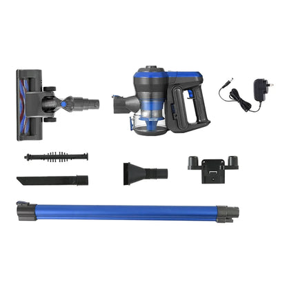 Devanti Stick Vacuum Cleaner Brushless Cordless 250W Blue - Flea Market