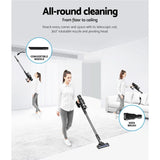 Devanti Stick Vacuum Cleaner Brushless Cordless 350W Grey - Flea Market
