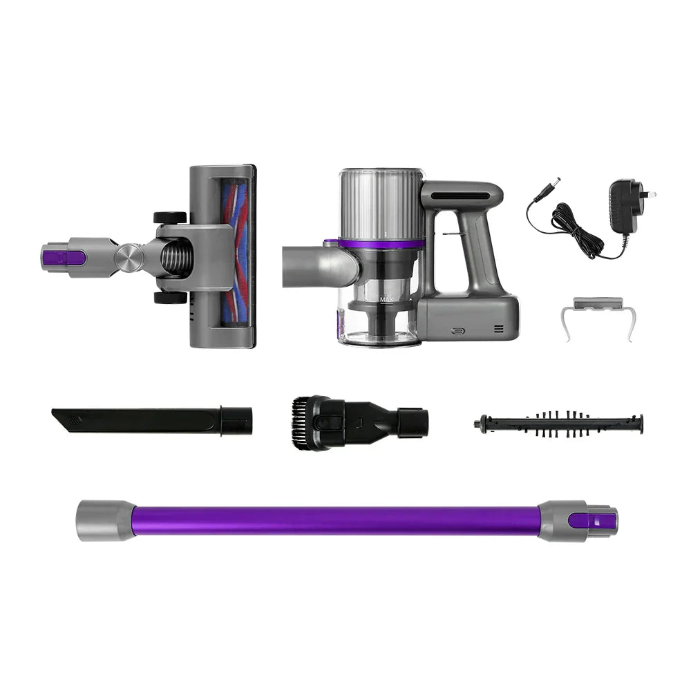 Devanti Stick Vacuum Cleaner Bagless Cordless 120W Purple - Flea Market