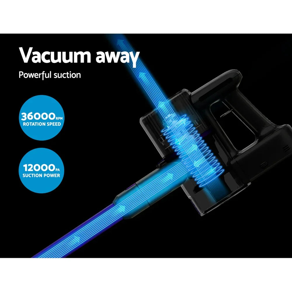 Devanti Stick Vacuum Cleaner Bagless Cordless 120W Purple - Flea Market