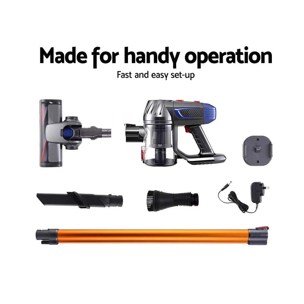 Devanti Stick Vacuum Cleaner Bagless Cordless 150W Gold - Flea Market