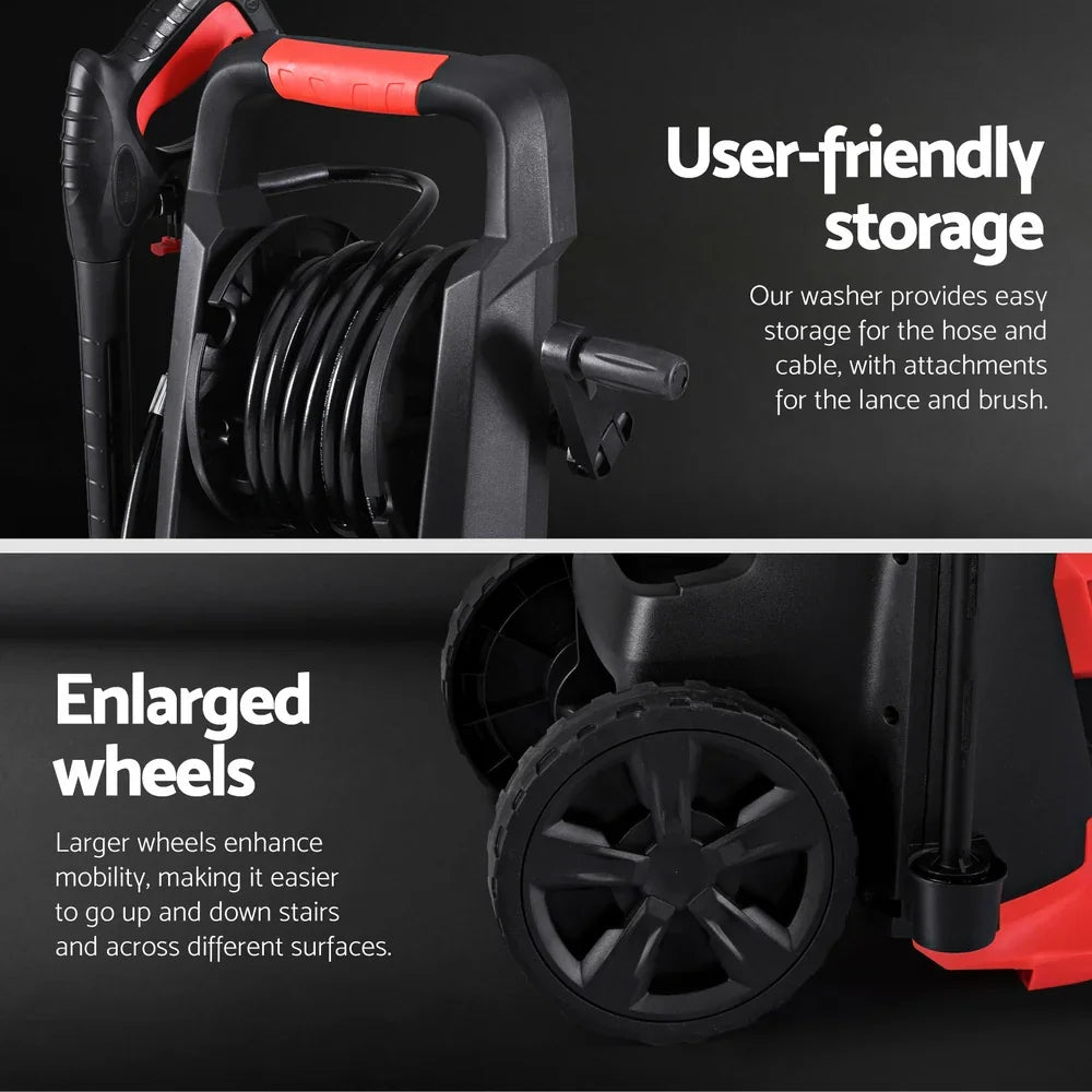 Giantz 2800PSI Electric Pressure Washer - 30M Hose Water Cleaner