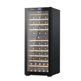 Devanti 80 Bottle Dual Zone Wine Fridge - Black