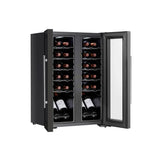 Devanti 24 Bottle Dual Zone Wine Fridge - Black
