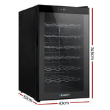 Devanti 28 Bottle Wine Fridge - Black