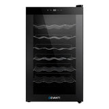 Devanti 28 Bottle Wine Fridge - Black