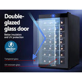 Devanti 28 Bottle Wine Fridge - Black