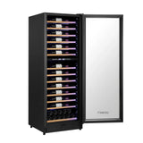 Devanti 128 Bottle Dual Zone Wine Fridge - Black