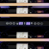 Devanti 128 Bottle Dual Zone Wine Fridge - Black