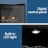 Devanti 8 Bottle Wine Fridge - Black