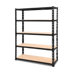 Giantz 1.8M Garage Shelving Warehouse Pallet Racking Storage Shelve Black - Flea Market