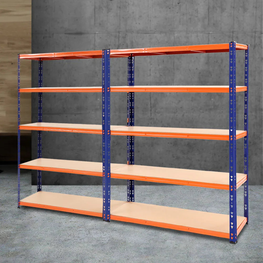 Giantz 2.4Mx1.8M Garage Shelving Warehouse Pallet Racking Storage Blue - Flea Market