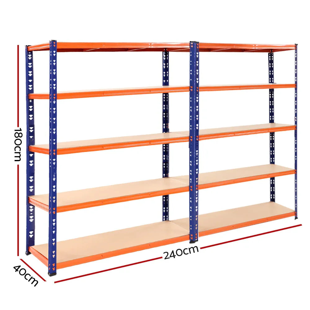 Giantz 2.4Mx1.8M Garage Shelving Warehouse Pallet Racking Storage Blue - Flea Market