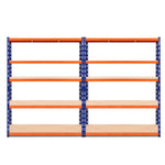 Giantz 2.4Mx1.8M Garage Shelving Warehouse Pallet Racking Storage Blue - Flea Market