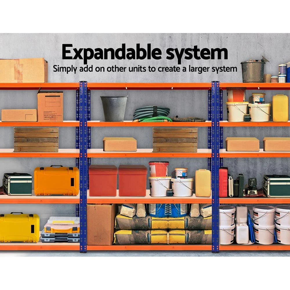 Giantz 2.4Mx1.8M Garage Shelving Warehouse Pallet Racking Storage Blue - Flea Market