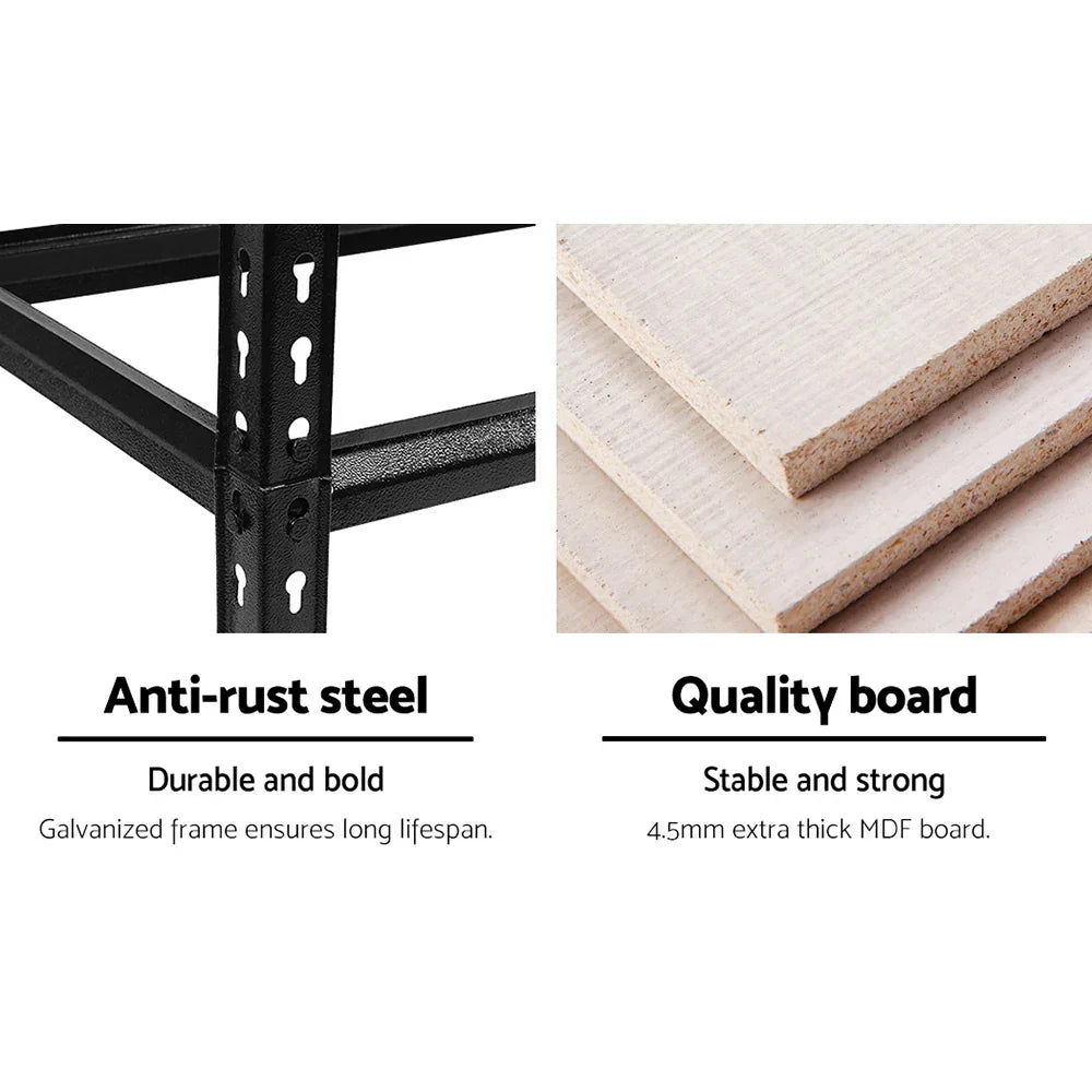 3x1.5M Warehouse Shelving Racking Storage Garage Steel Metal Shelves Rack | Free Shipping Australia - Flea Market