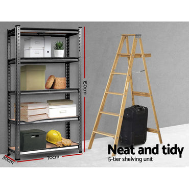 Giantz 2x1.5M Garage Shelving Warehouse Storage Racking Storage Steel - Flea Market