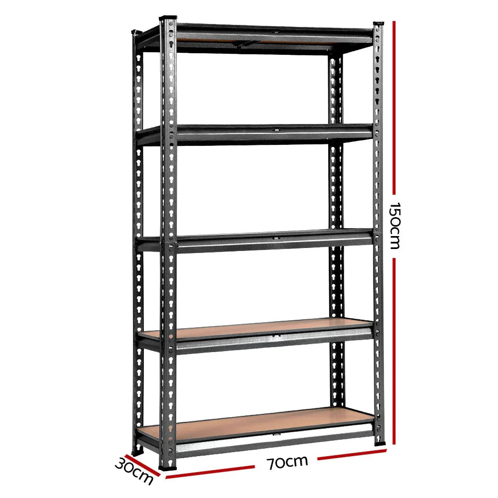 Giantz 3x1.5M Garage Shelving Warehouse Pallet Racking Storage Charcoal - Flea Market