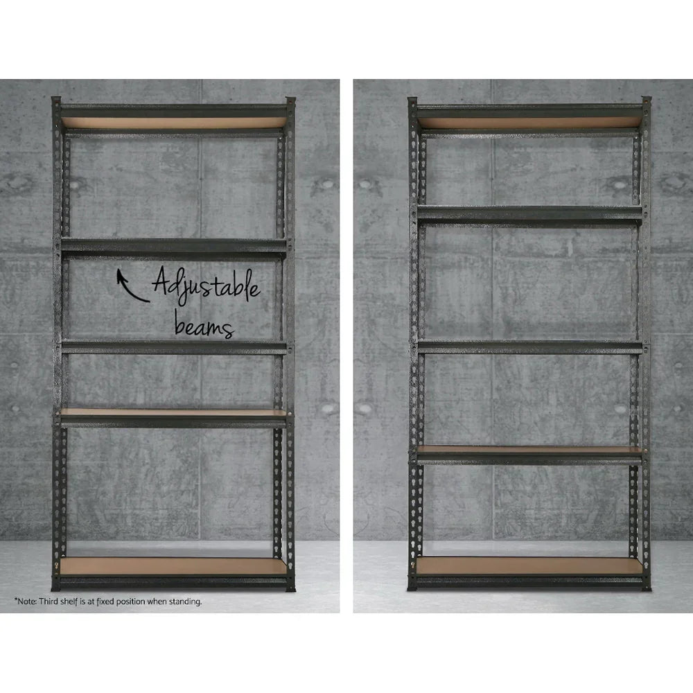 Giantz 5x1.8M Garage Shelving Warehouse Pallet Racking Storage Charcoal - Flea Market