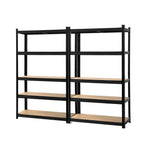 Giantz 2x1.8M Garage Shelving Warehouse Pallet Racking Storage Shelf Black - Flea Market