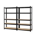 Giantz 2x1.8M Garage Shelving Warehouse Pallet Racking Storage Shelf Black - Flea Market