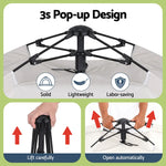 Weisshorn Camping Tent Instant Pop Up 2 Person Outdoor Hiking Beige