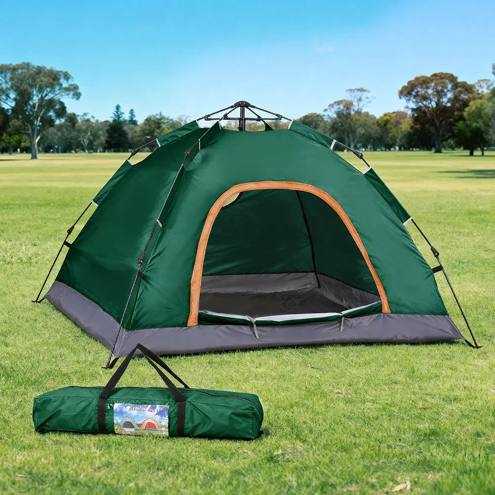 Weisshorn Camping Tent Instant Pop Up 2 Person Outdoor Hiking Green