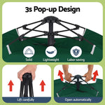 Weisshorn Camping Tent Instant Pop Up 2 Person Outdoor Hiking Green