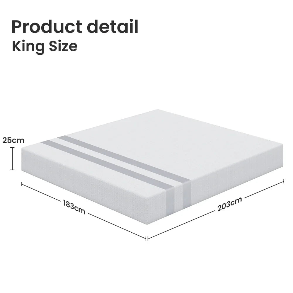 BedStory King Memory Foam Mattress 25cm
