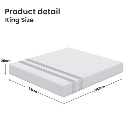 BedStory King Memory Foam Mattress 25cm