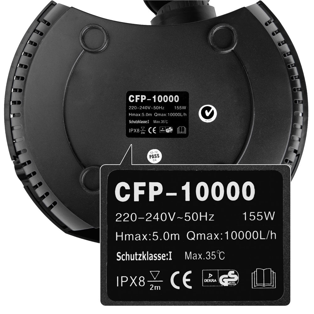 Aquarium Pump 10000L/H Submersible Water Fountain Pond Marine - Giantz