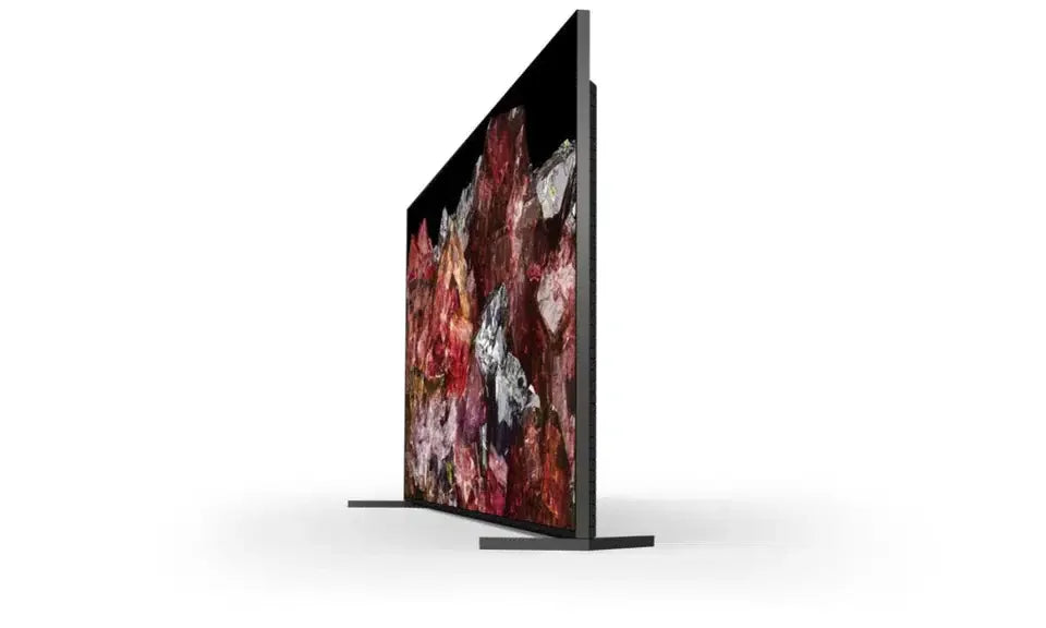 Slim flat screen TV side view, showing vivid display, bargain electronics at Flea Market AU